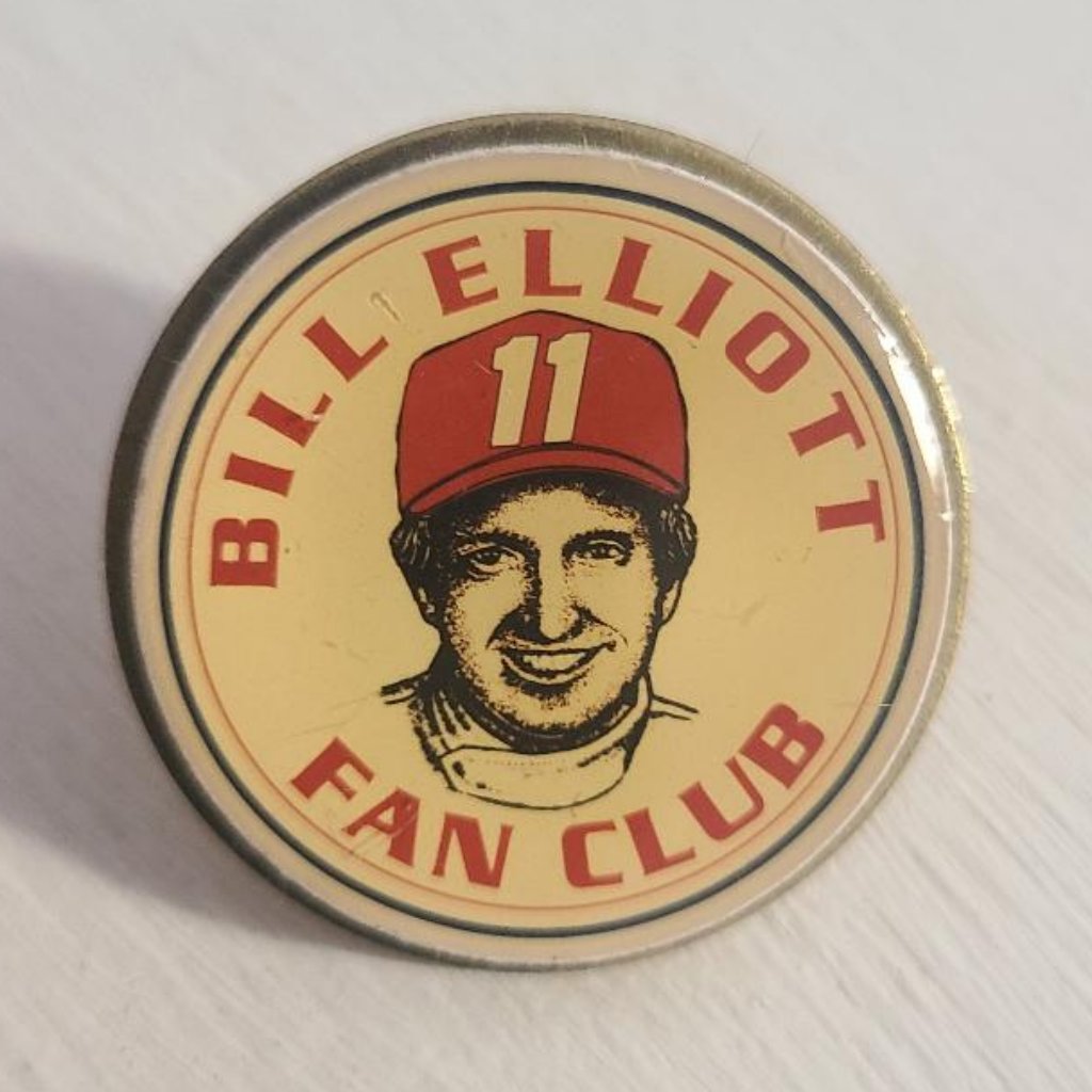 Bill Elliott Fan Club Vintage 1992 Lapel Pin
